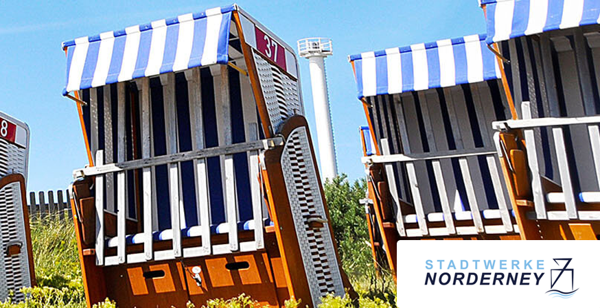 Bild eines Strands mit Strandk&ouml;rben.
